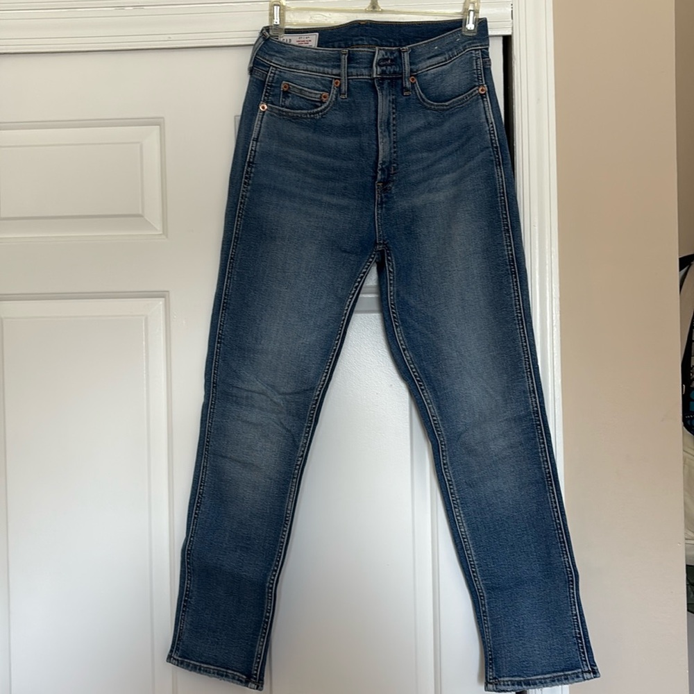 GAP Blue slim straight Jeans with Faded Wash